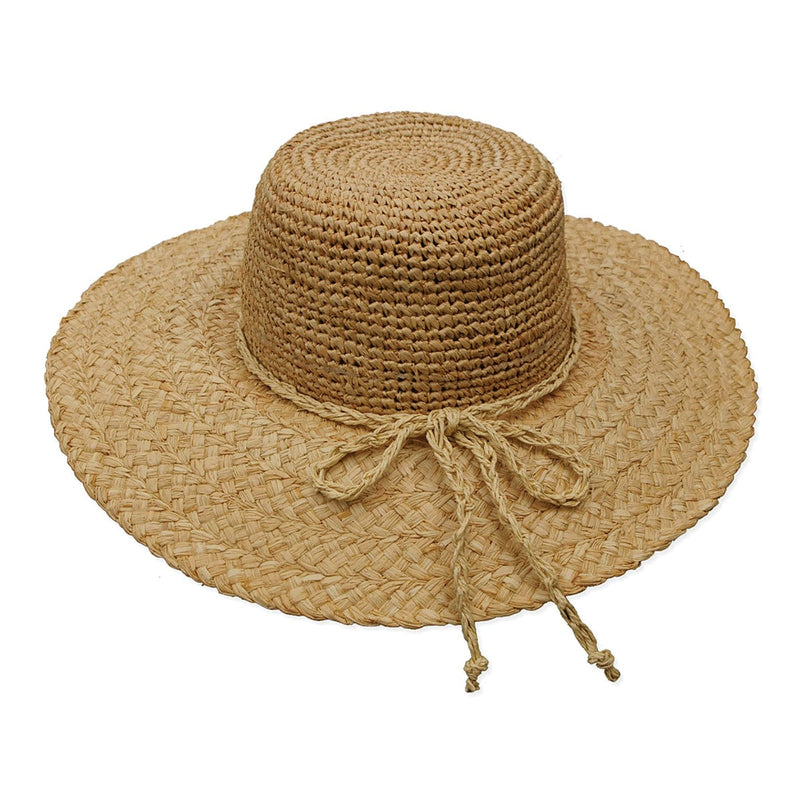 Womanswork Raffia Sun Hat with 4" Brim