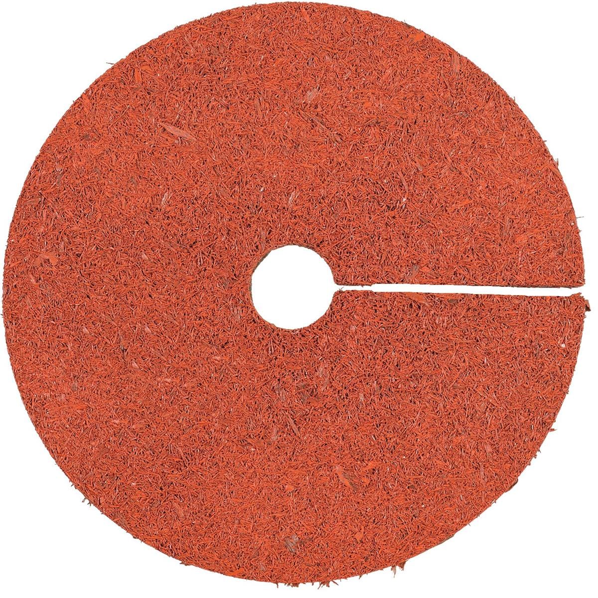 24 inch rubber tree ring RUBBERIFIC Rubber Mulch Tree Ring, RING24RW