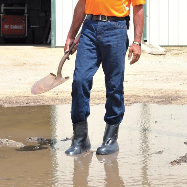 DUNLOP 10"H Black PVC Overboots