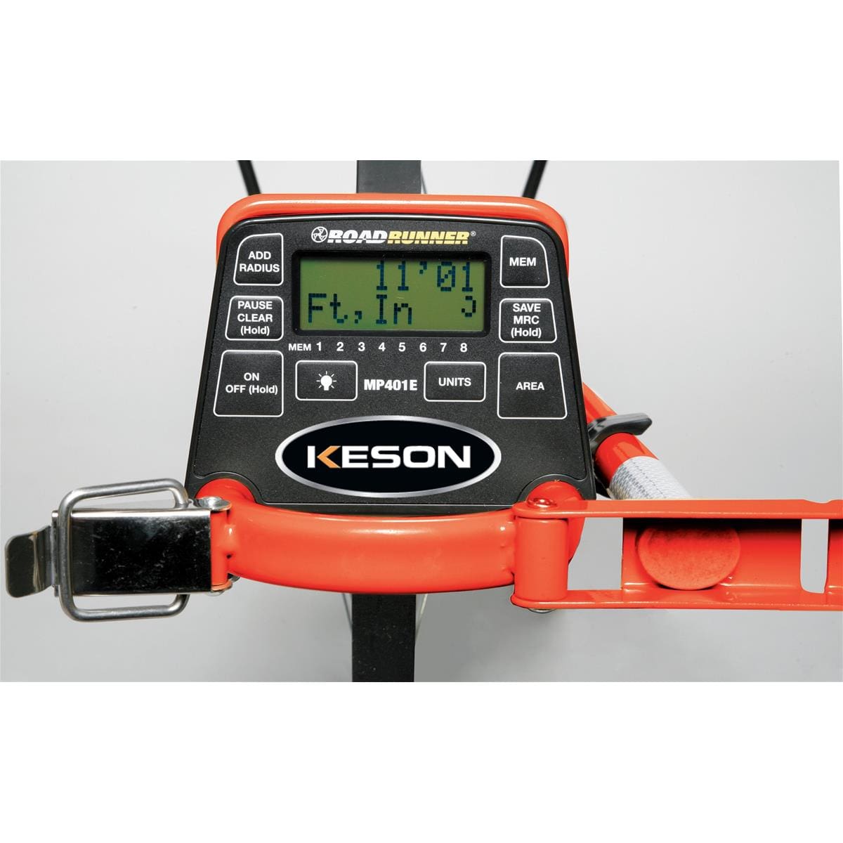 KESON METAL PROFESSIONAL MEASURING WHEEL, 4 FT, ELECTRONIC, SPOKED, UNITS: FT & IN, FT & 10THS, METRIC