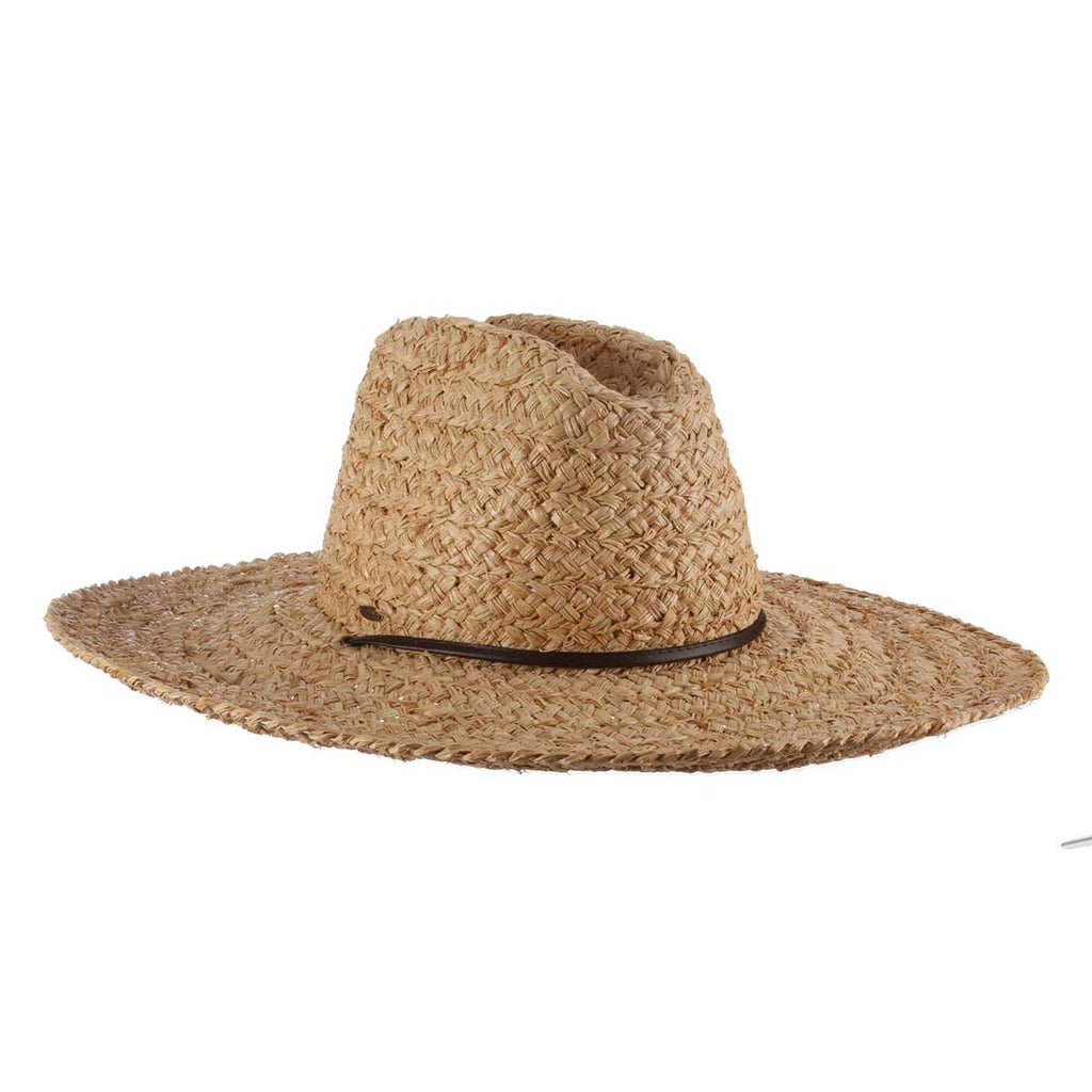 Rough Braid Raffia Lifeguard Hat with 5" Brim