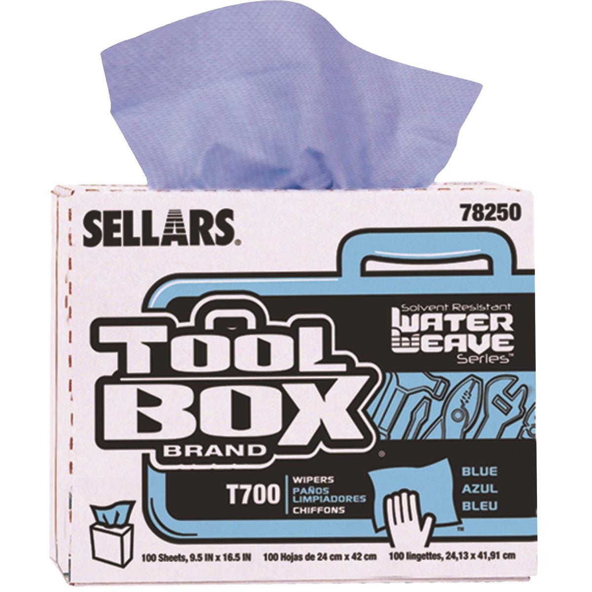 Blue Sellars WaterWeave T700 Wipers and Towels