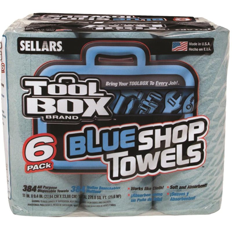 Sellars 6-Pack TOOLBOX® Z400 Shop Towel Rolls