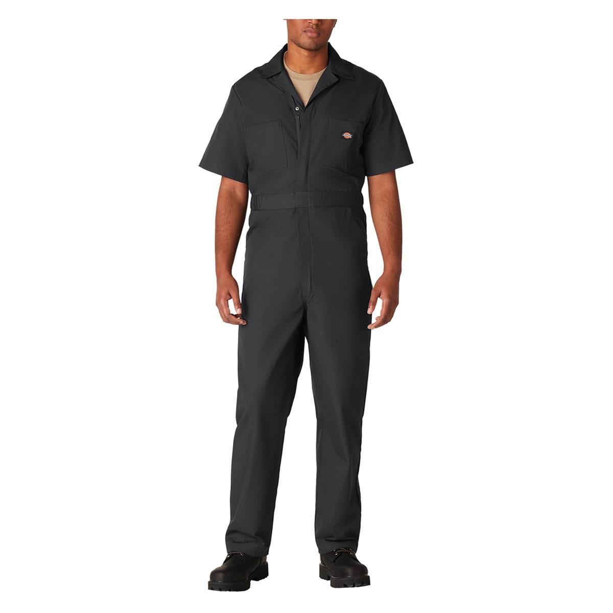 Black Dickies Short Sleeve Poplin Coverall