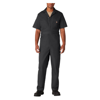 Dickies Short Sleeve Coveralls, Poplin/Poly/Cotton Blend