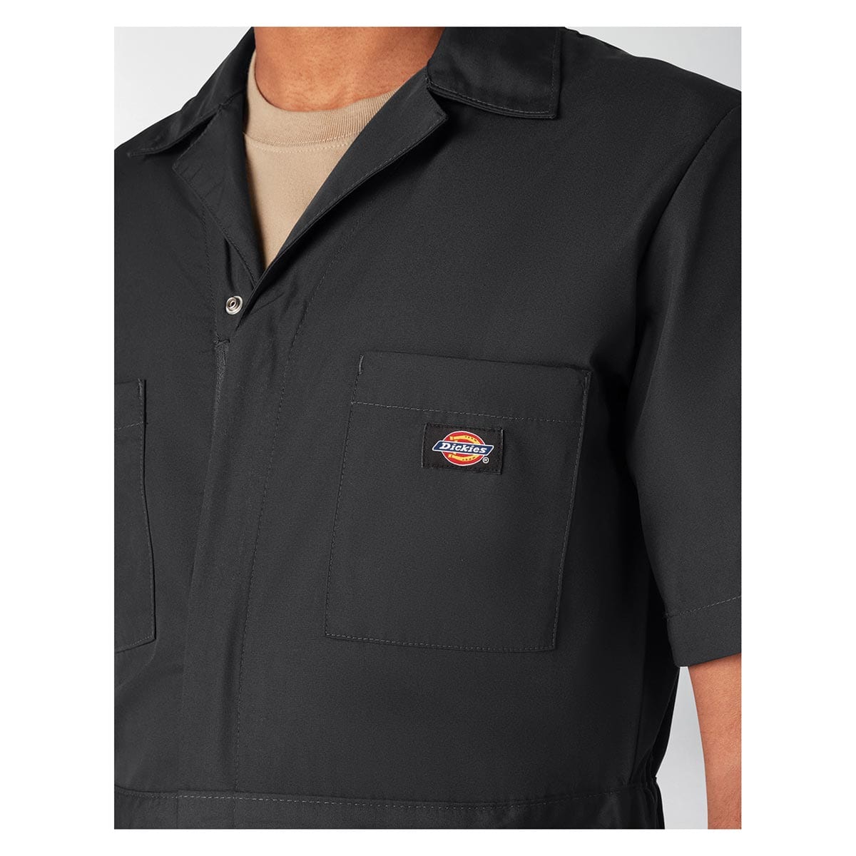 Black Dickies Short Sleeve Poplin Coverall