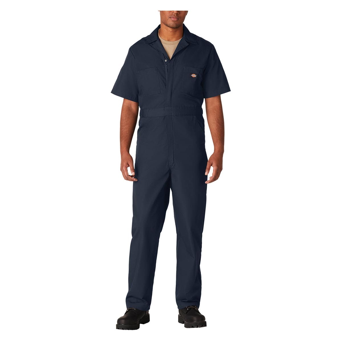Dark Navy Dickies Short Sleeve Poplin Coverall