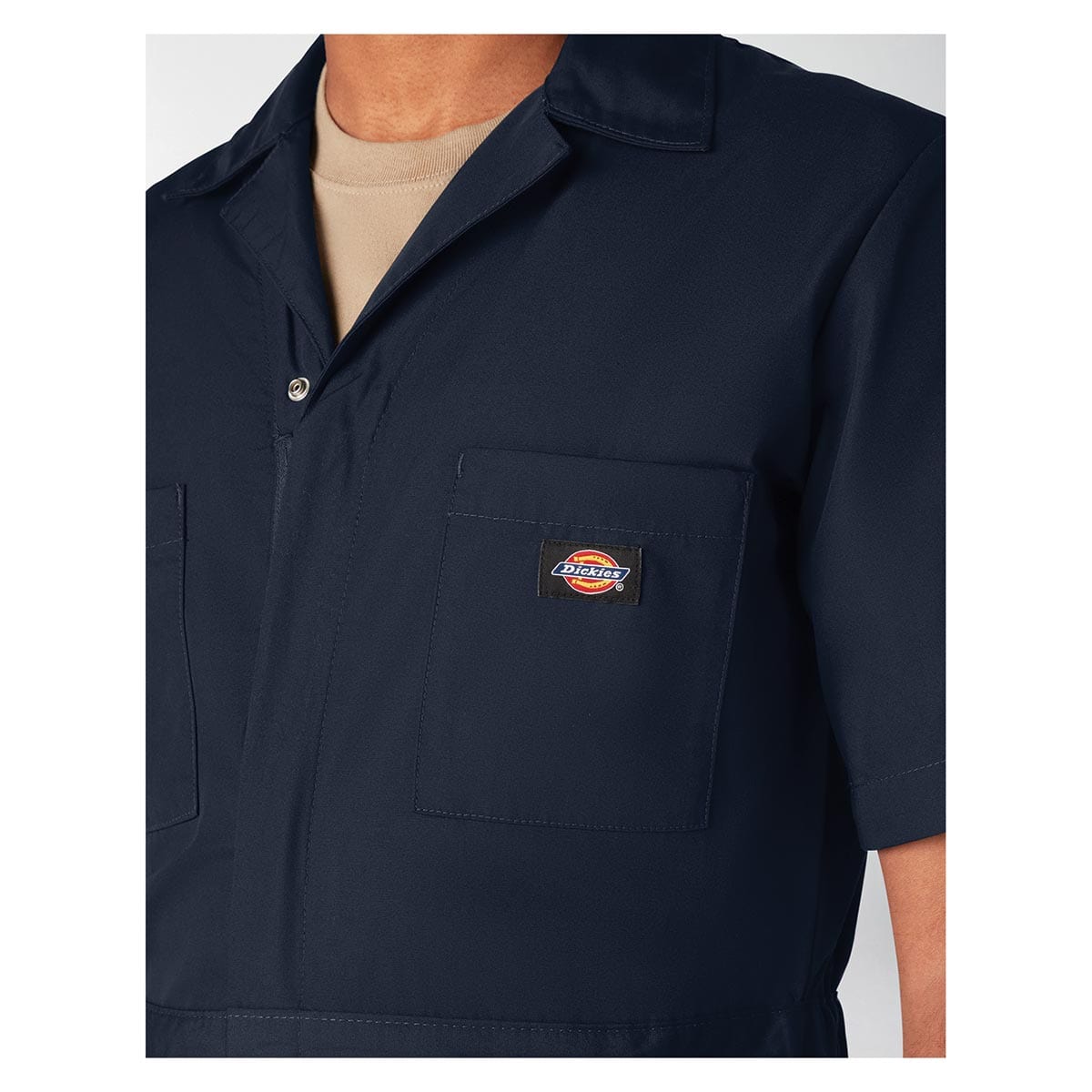 Dark Navy Dickies Short Sleeve Poplin Coverall