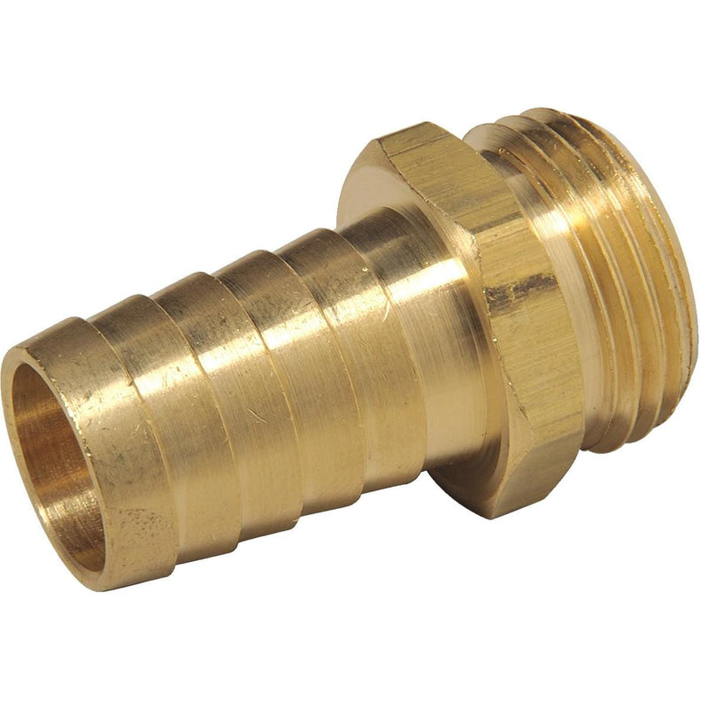 1" Hose Barb x Male 3/4" GHT Fitting
