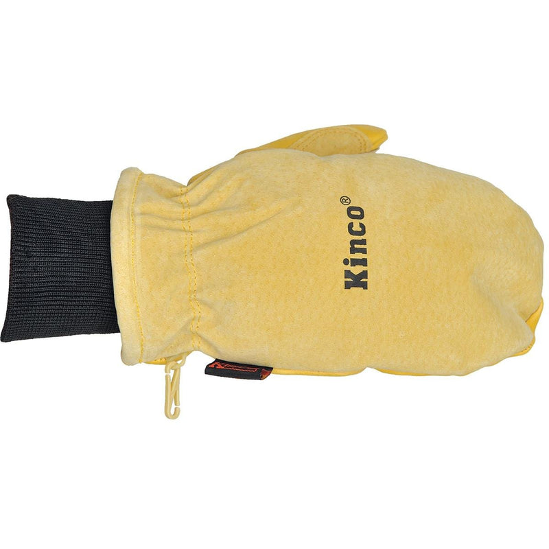 Kinco Lined Heavy-Duty Premium Grain Suede Pigskin Ski Mitt with