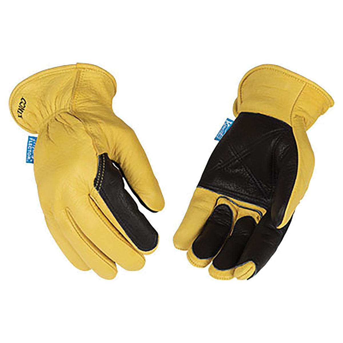 Kinco HydroFlector Water-Resistant Grain Buffalo Double Palm Driver Gloves-Large-FG