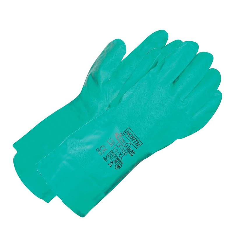 13"L, 10-mil Nitrile Gloves