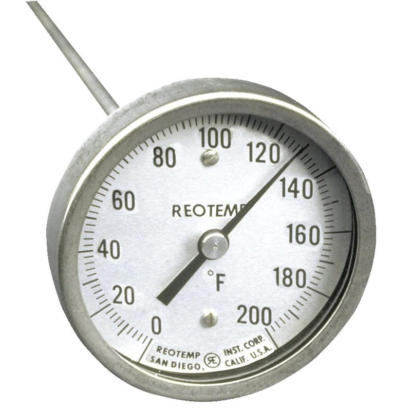 REOTEMP Bodem- En Compostthermometer | 30 Cm Staal | Digitaal Composteergids | 0-178°C/°F