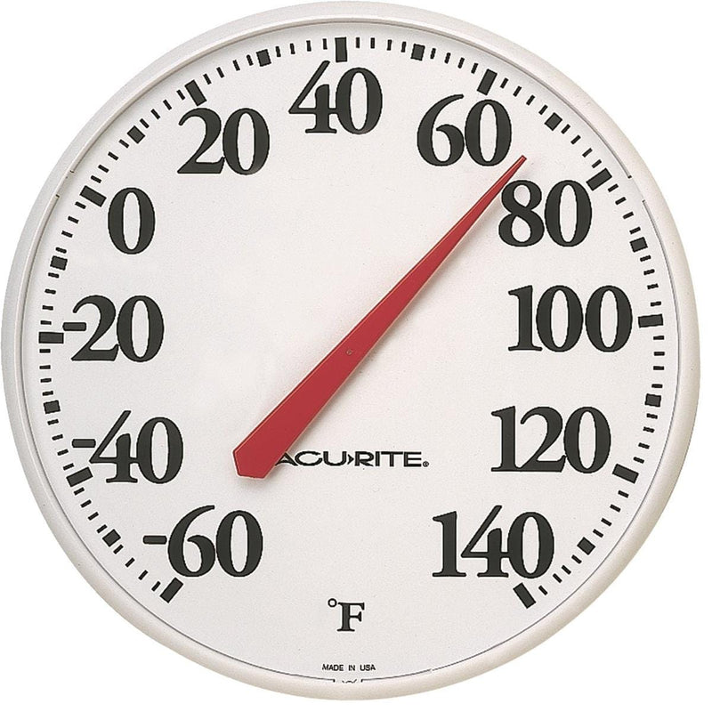 Basic 12-1/2"-dia. Indoor/Outdoor Thermometer