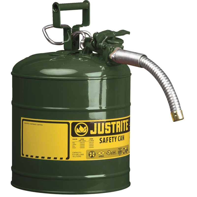 Justrite Type II AccuFlow Safety Can, 5 gal.