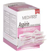 Medi-First Aspirin Tablets, Box of 125 Dose Packets