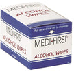 Medi-First Alcohol Wipes, Box of 50
