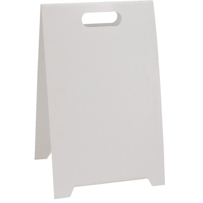 Blank White Floor Stand Sign