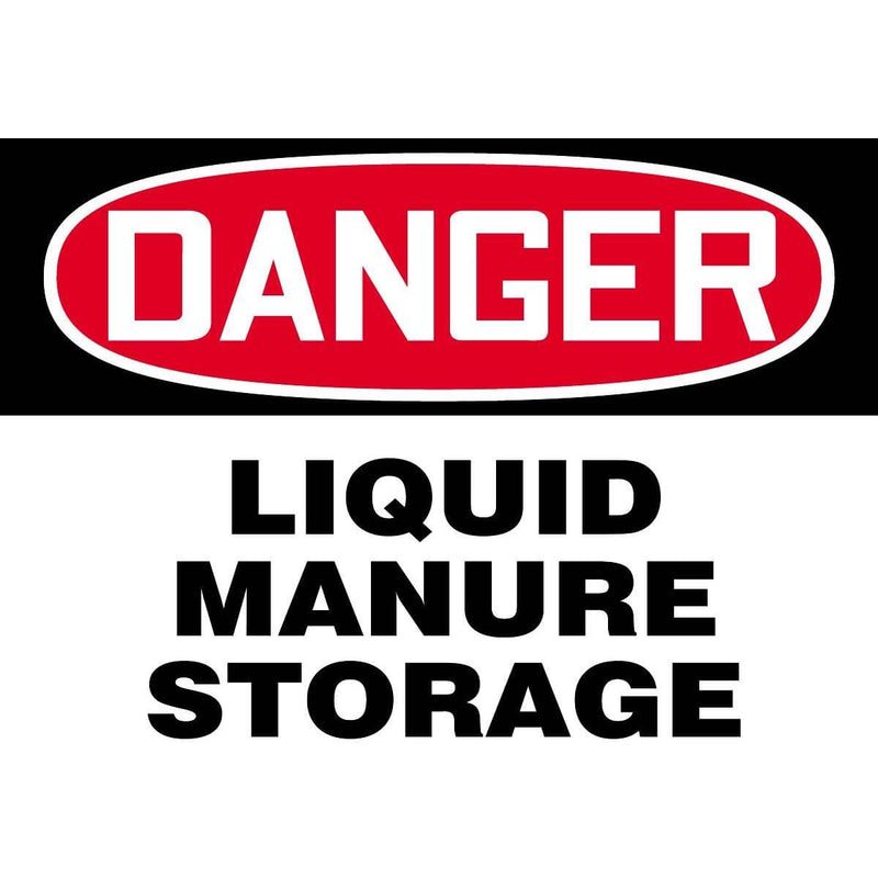 "Danger - Liquid Manure Storage" Warning Sign