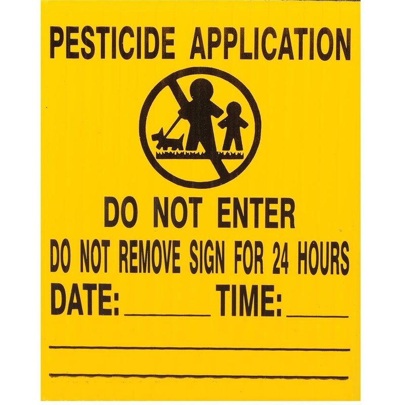 GEMPLER'S New York Lawn Pesticide Application Sign