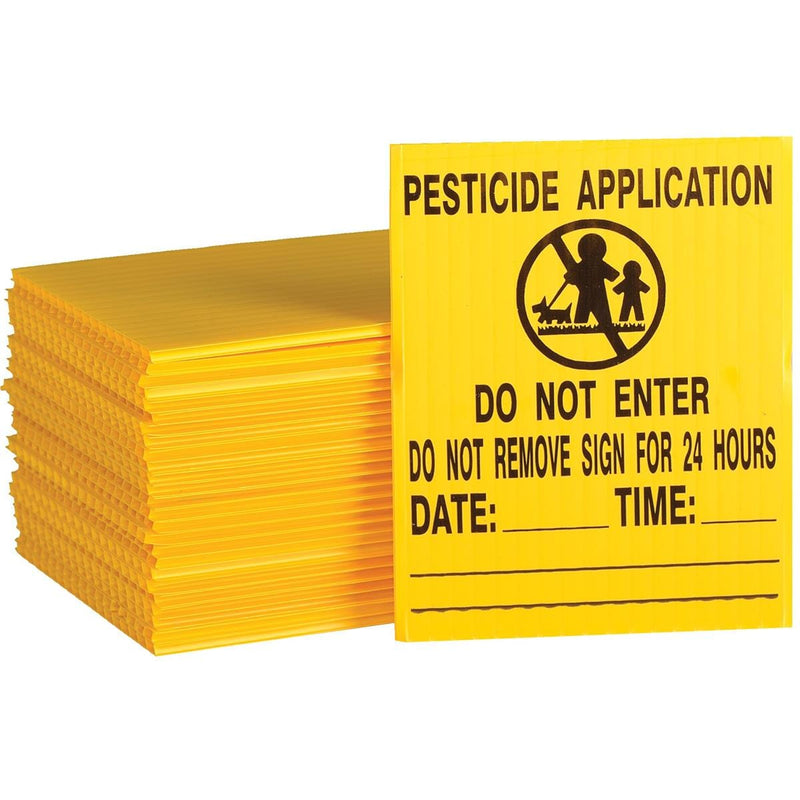 Gemplers New York Lawn Pesticide Application Sign