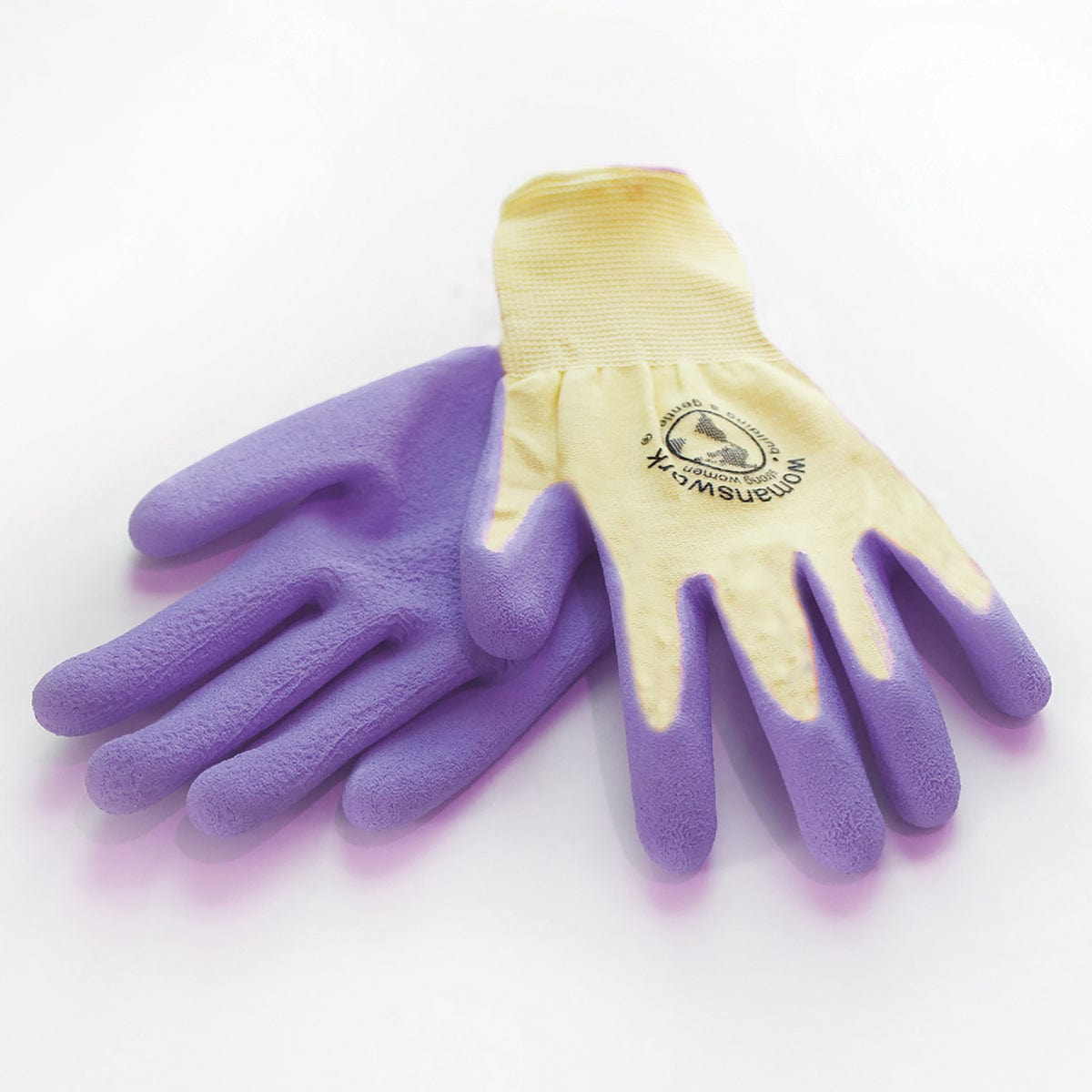 Purple/Yellow Womanswork Latex Weeder Gloves