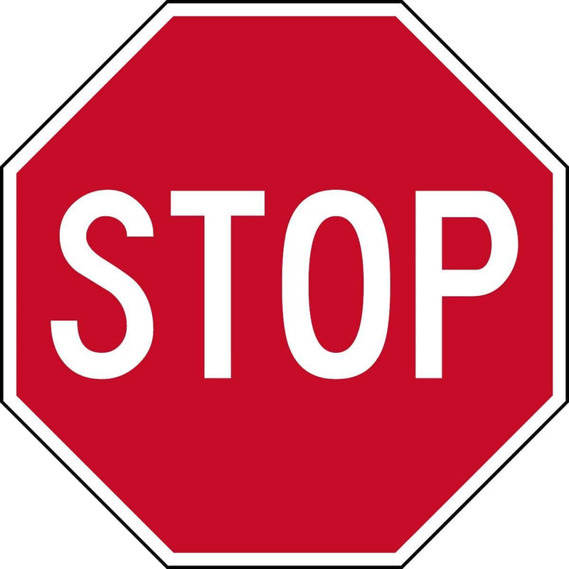 Reflective "STOP" Sign