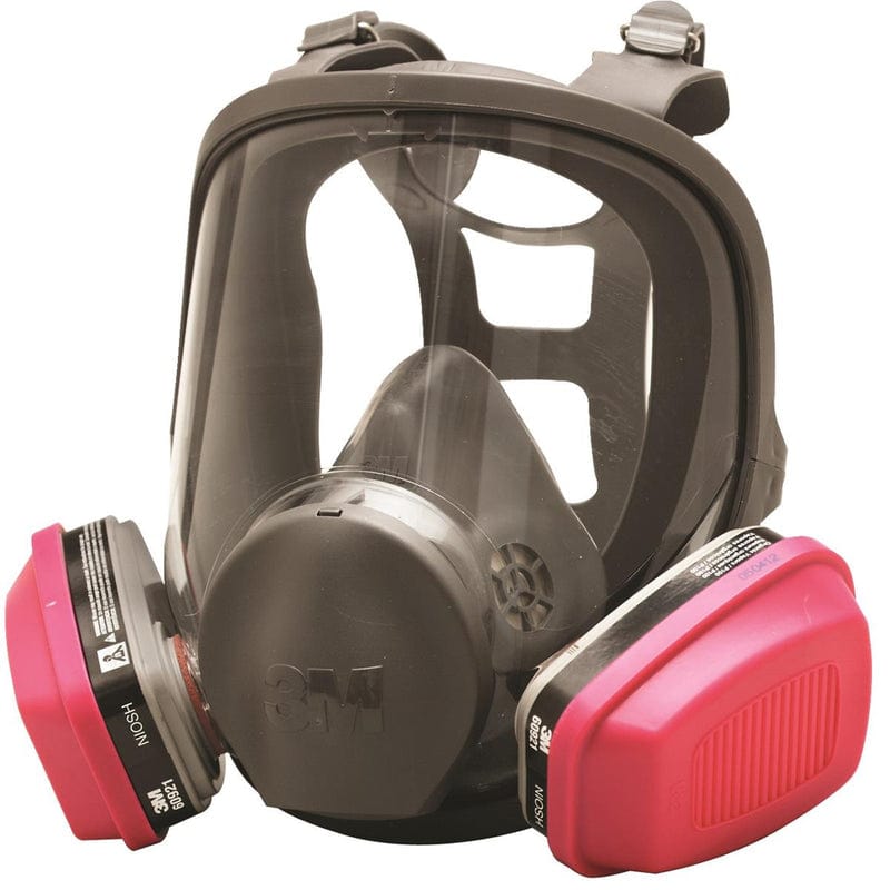3M 6000 Series Full Mask Kit with Pesticide/Organic Vapor P100 Filter Cartridges- Medium