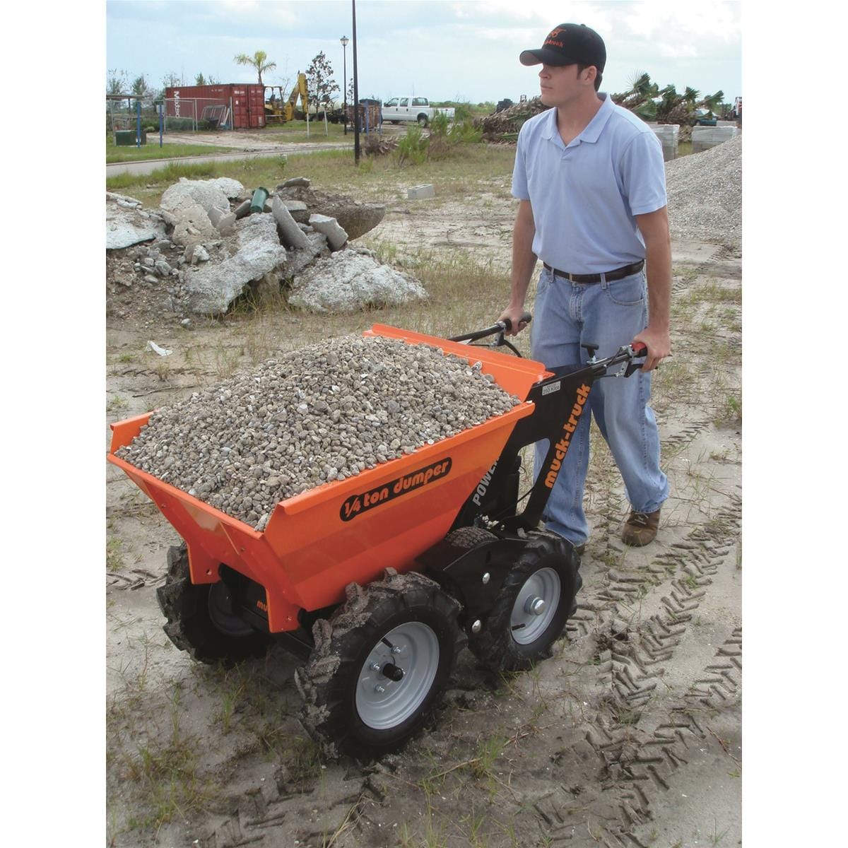 Muck Truck Powered Wheelbarrow, 550-lb. Capacity