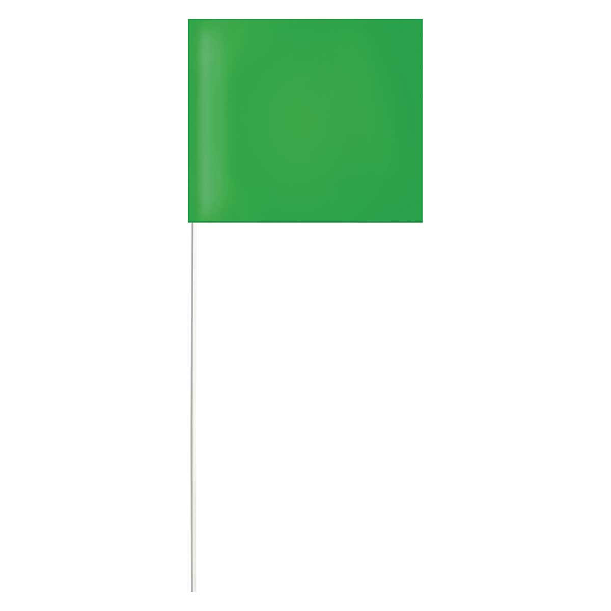 Green Blackburn High-Vis Vinyl Marking Flags with Fiberglass Staffs