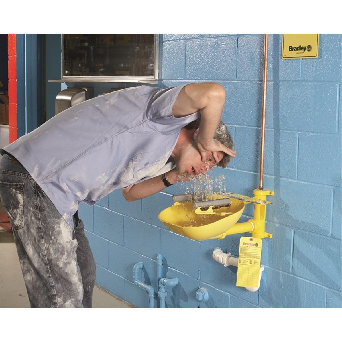 BRADLEY Halo® Wall Mount Eyewash