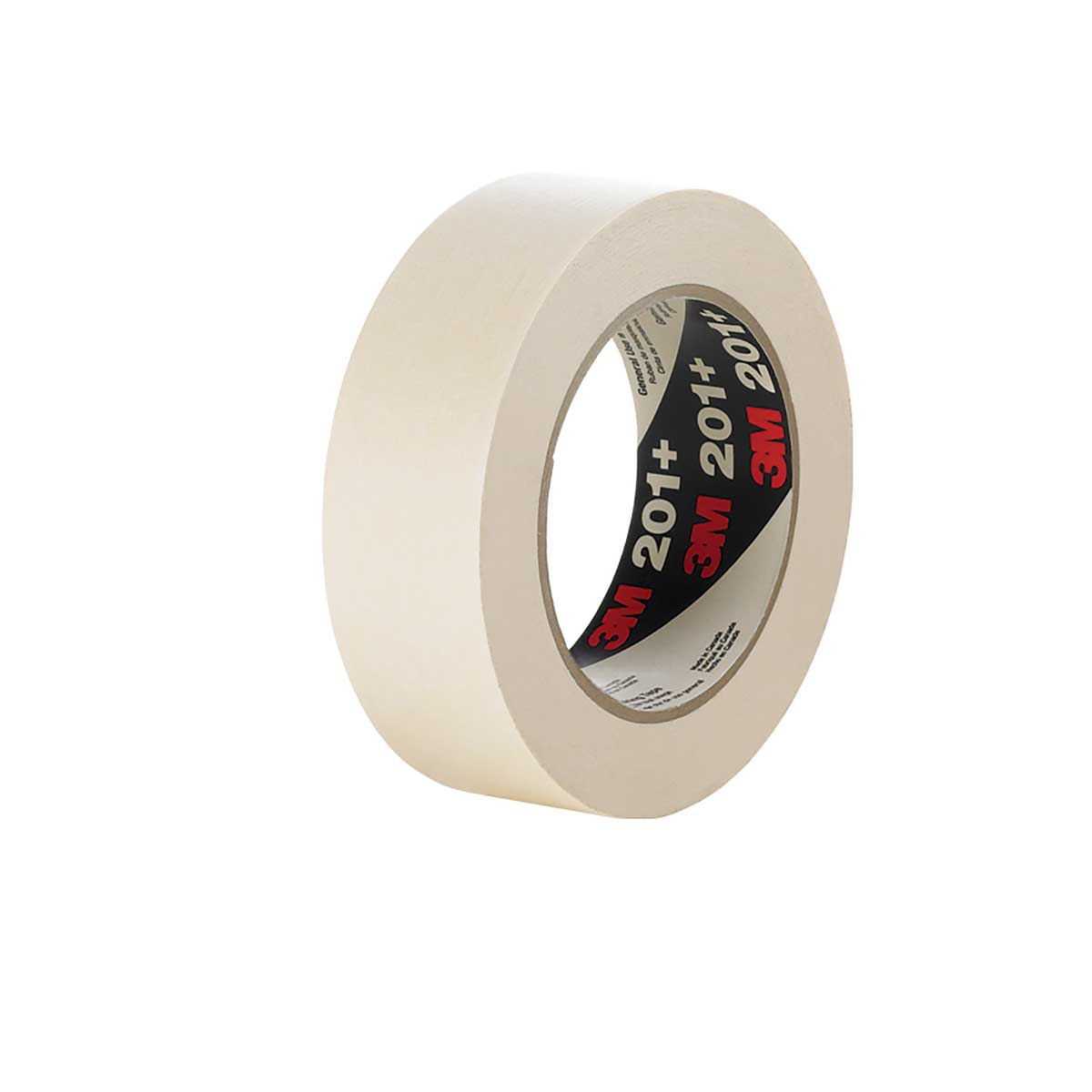 3M™ General Use Masking Tape 201+, Tan, 48 mm x 55 m, 4.4 mil, Case of 24