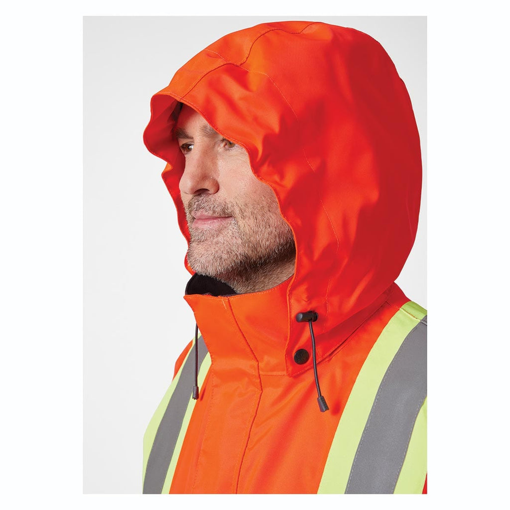 Bright Orange Helly Hansen ANSI Class E Alta Shell Hi-Vis Jacket CSA-Compliant