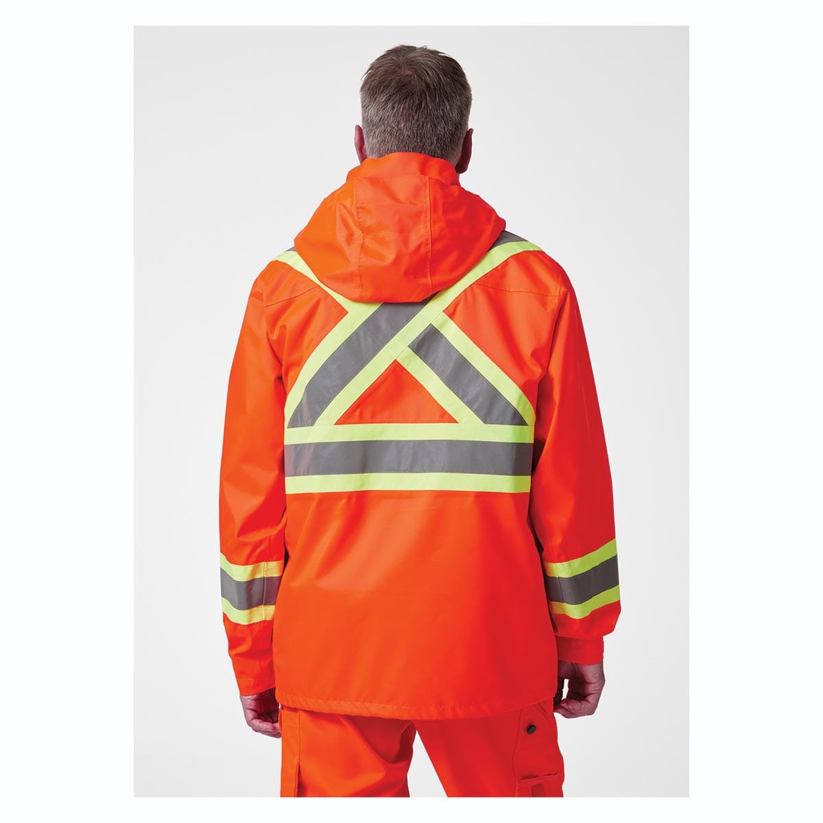 Bright Orange Helly Hansen ANSI Class E Alta Shell Hi-Vis Jacket CSA-Compliant