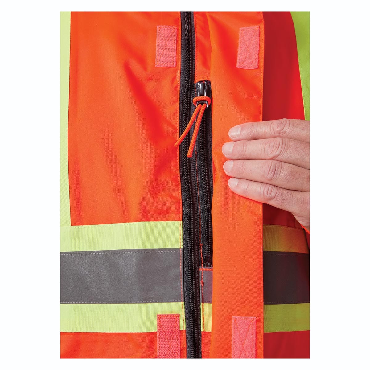 Bright Orange Helly Hansen ANSI Class E Alta Shell Hi-Vis Jacket CSA-Compliant