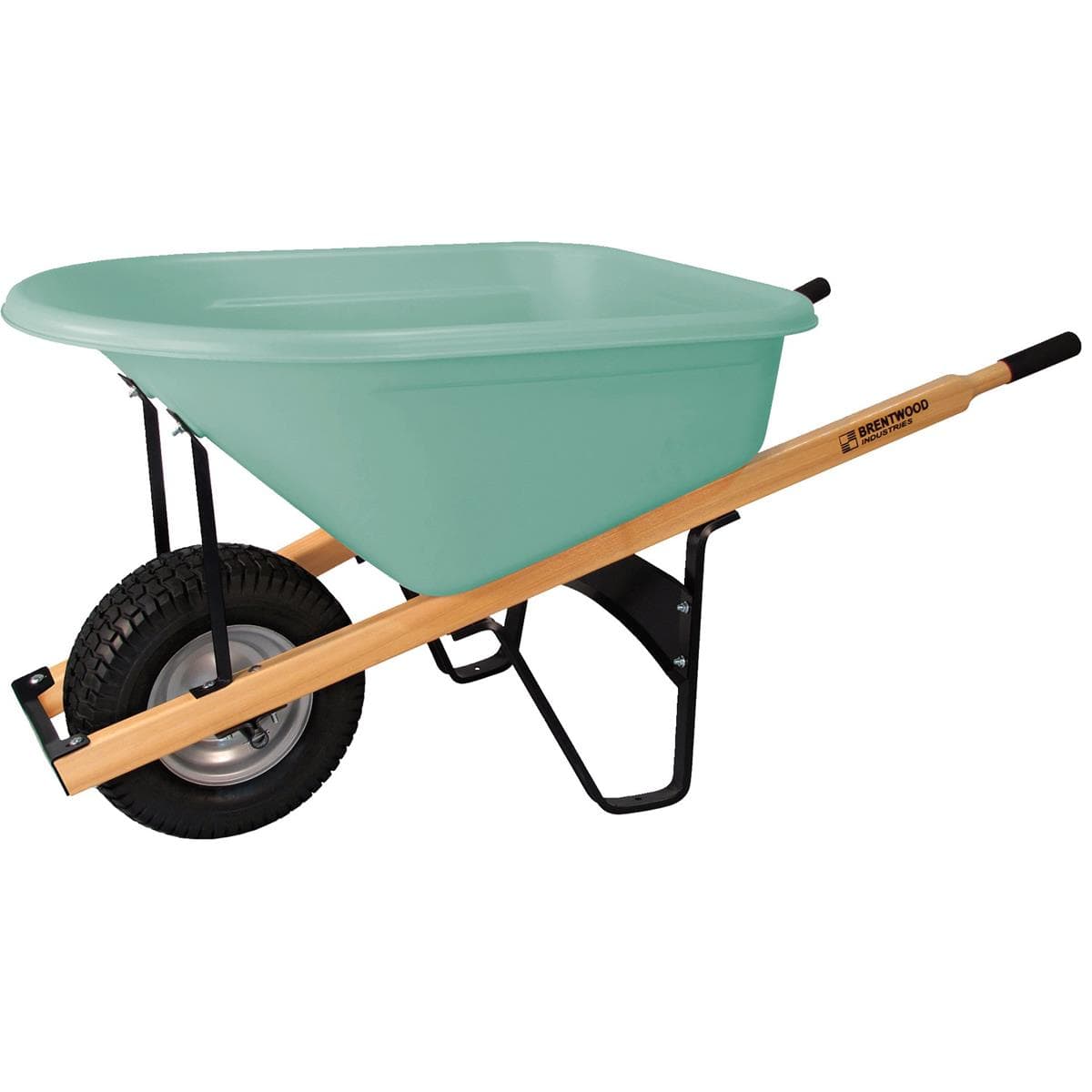 BRENTWOOD INDUSTRIES Poly Tray Commercial-Grade Wheelbarrow