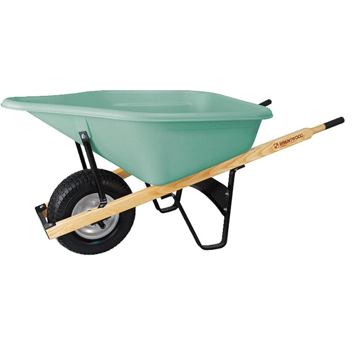 Brentwood Pour Spout Poly Tray Commercial-grade Wheelbarrow