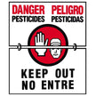 Gemplers Hinged WPS Bilingual Warning Sign - 