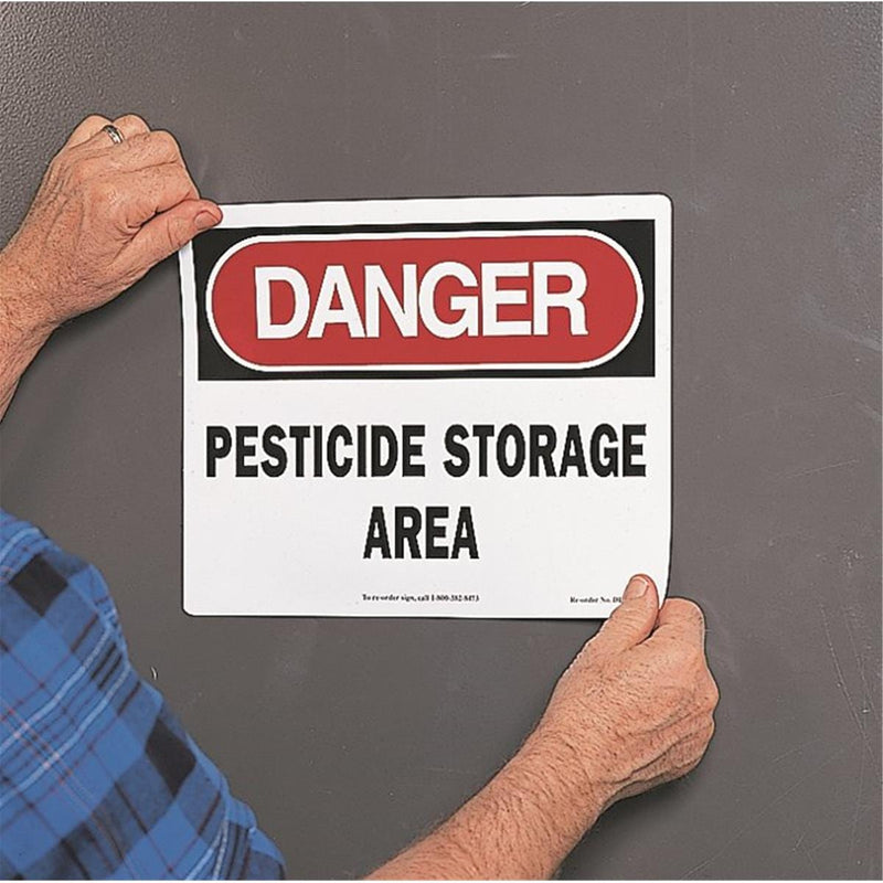 Voss Signs Danger/Pesticide Storage Area Magnetic Sign