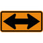 Two-way Arrow Traffic Direction Sign