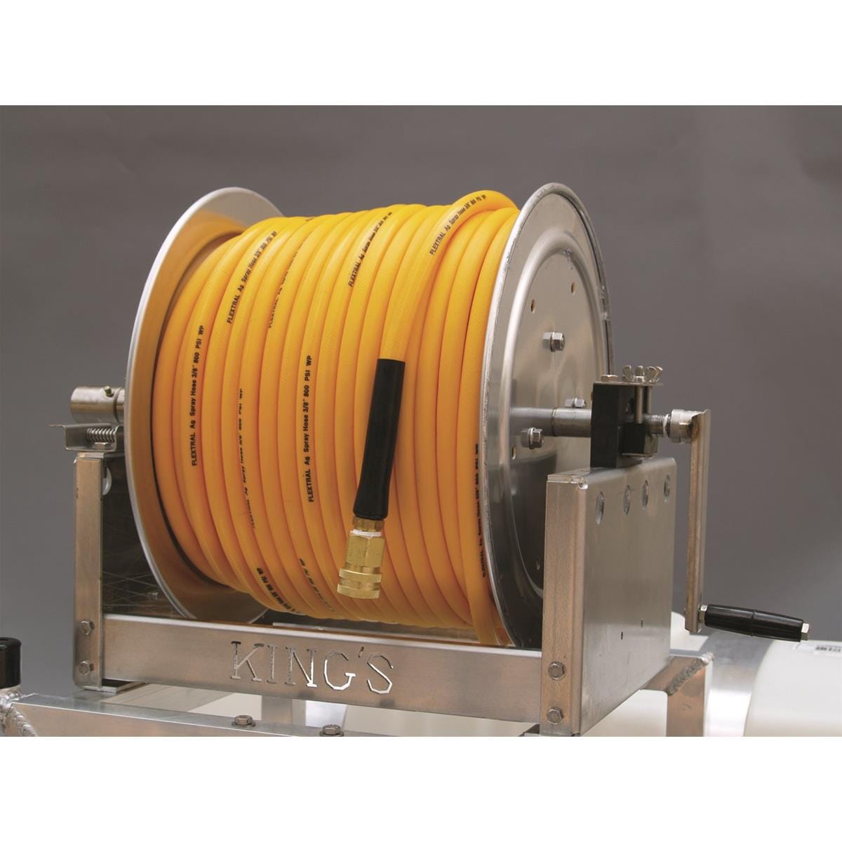 Kings 50 Gallon Skid Sprayer with Boomless Nozzle and Hose Reel