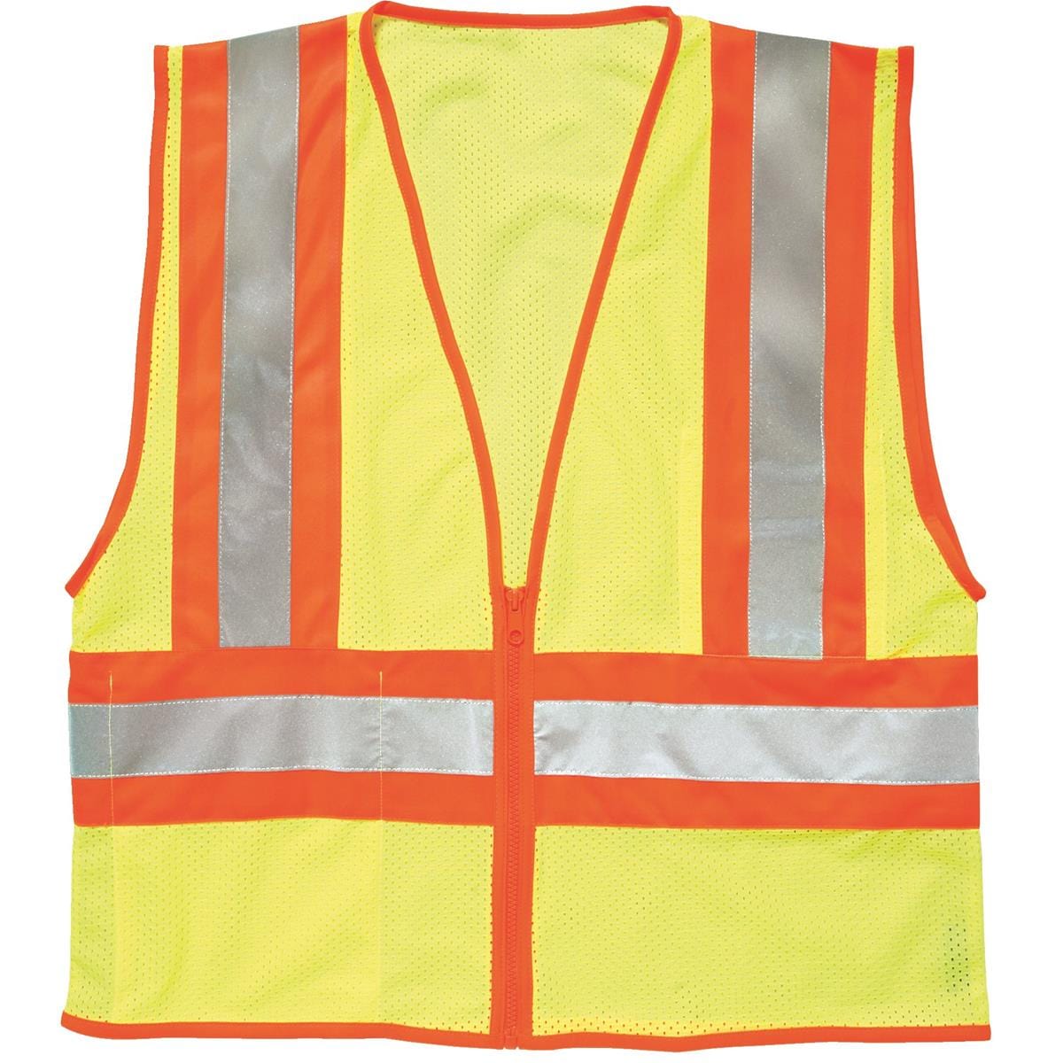 Kishigo ANSI Class 2 Ultra-Cool Contrasting Mesh Safety Vest with Wide Reflective Striping
