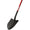 Bully Tools Round Point Shovel with Fiberglass Handle, Closed Back