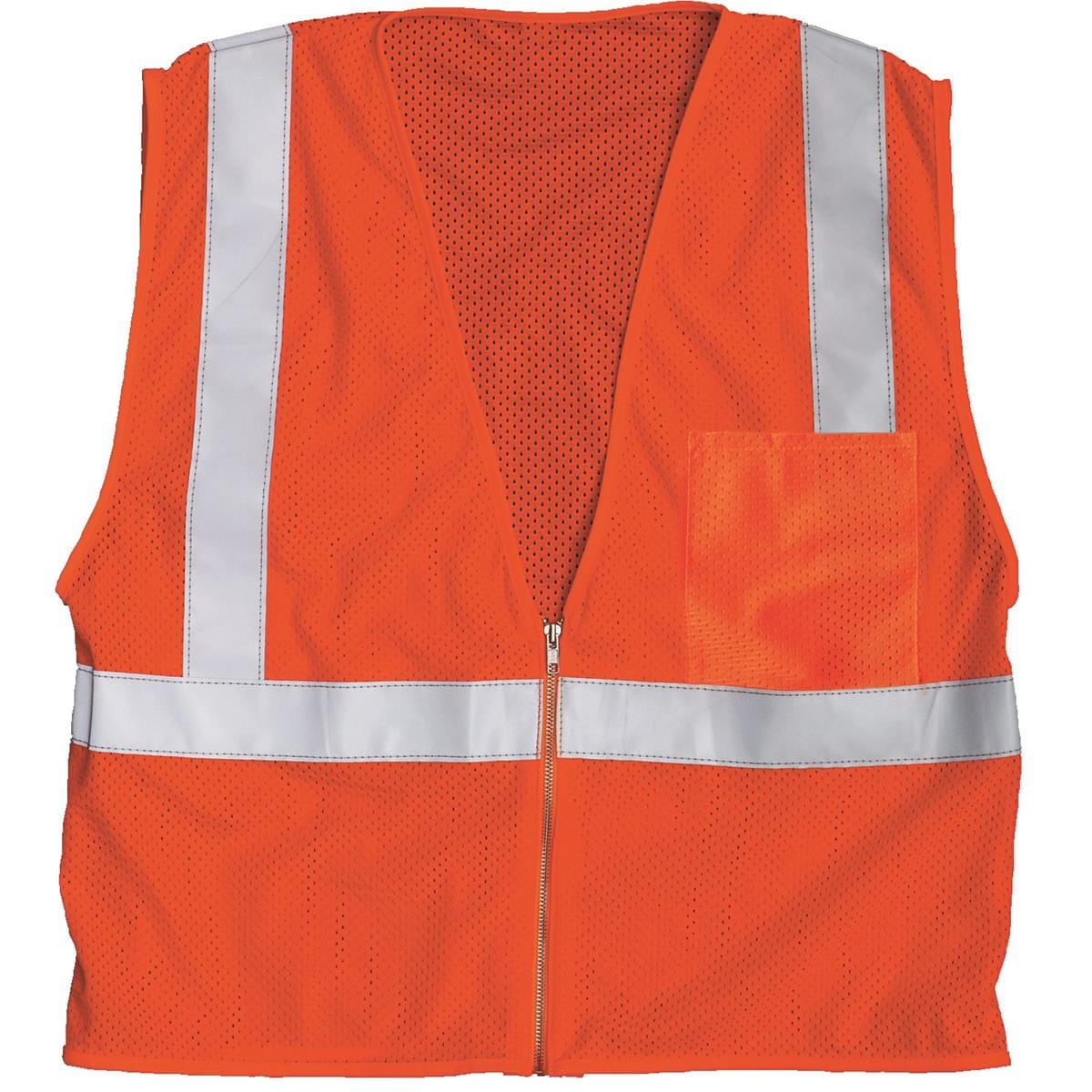 Orange Kishigo ANSI Class 2 Ulta-Cool Mesh 1-Pocket Hi-Vis Safety Vest