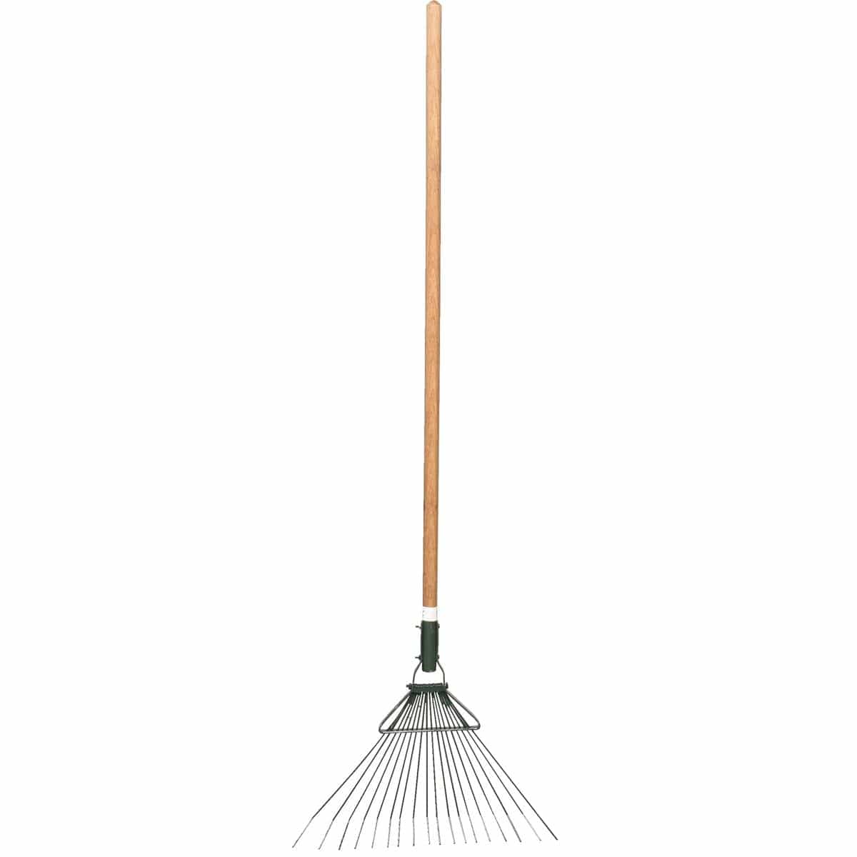 Broom Fire Rake with Wooden Handle