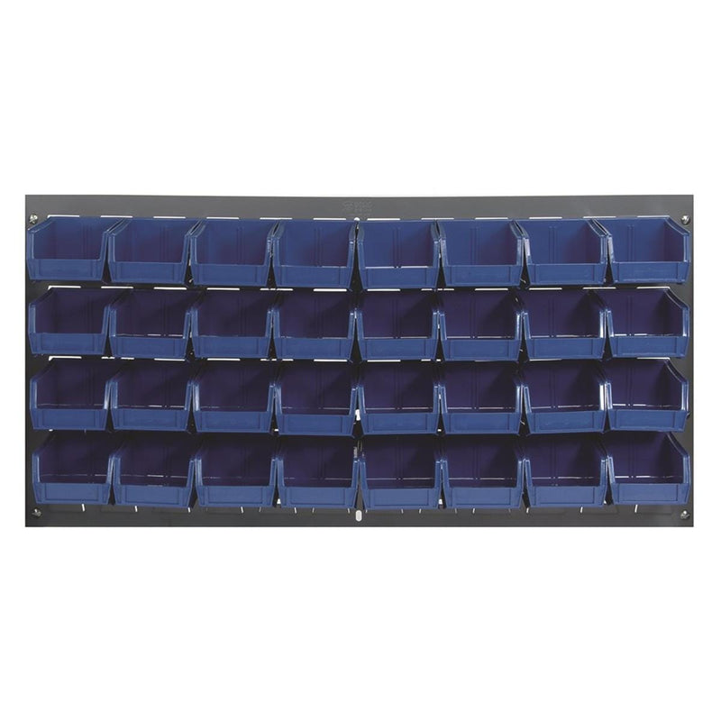 32-bin Louvered Wall Panel Storage
