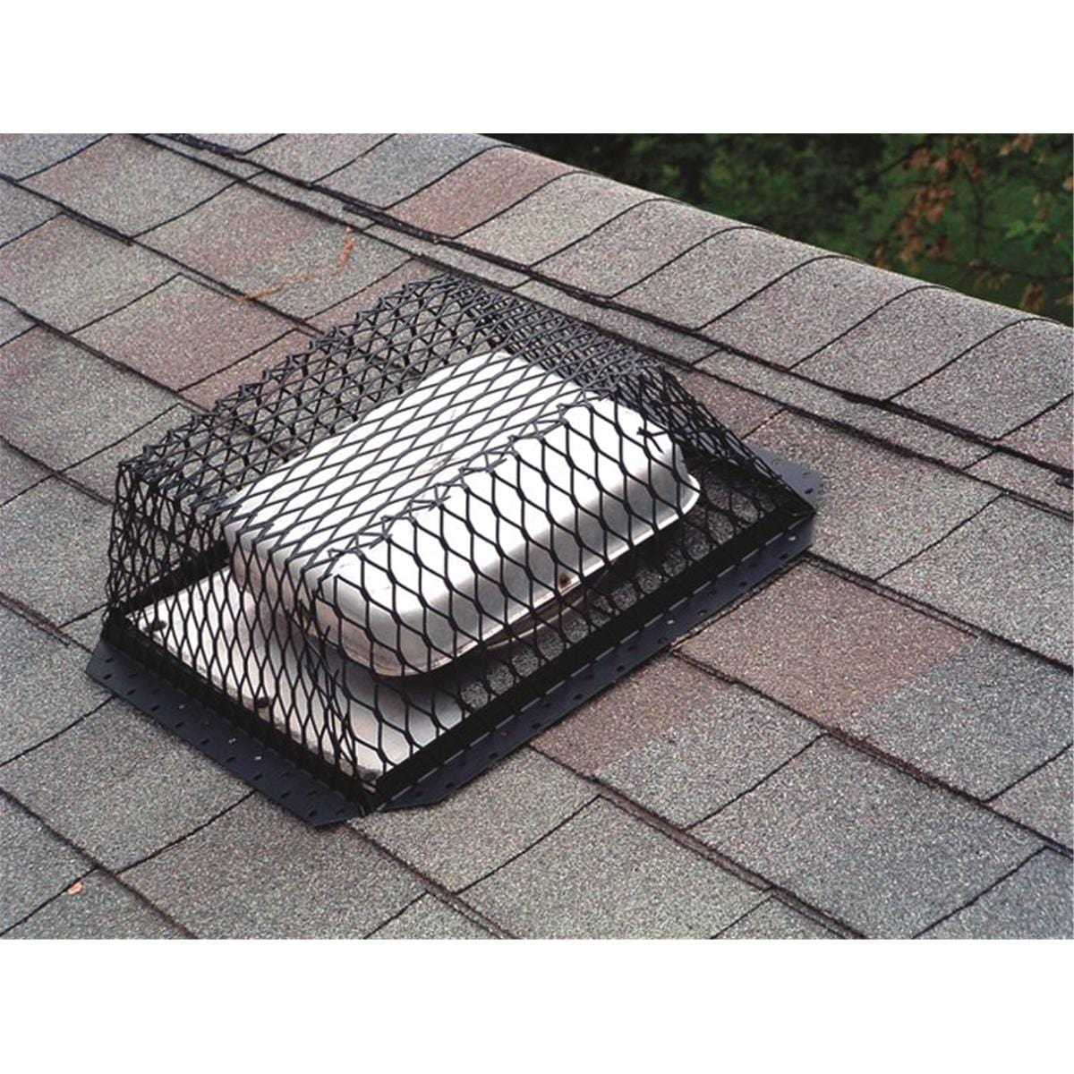 Black Galvanized Animal Control Roof Vent Screen