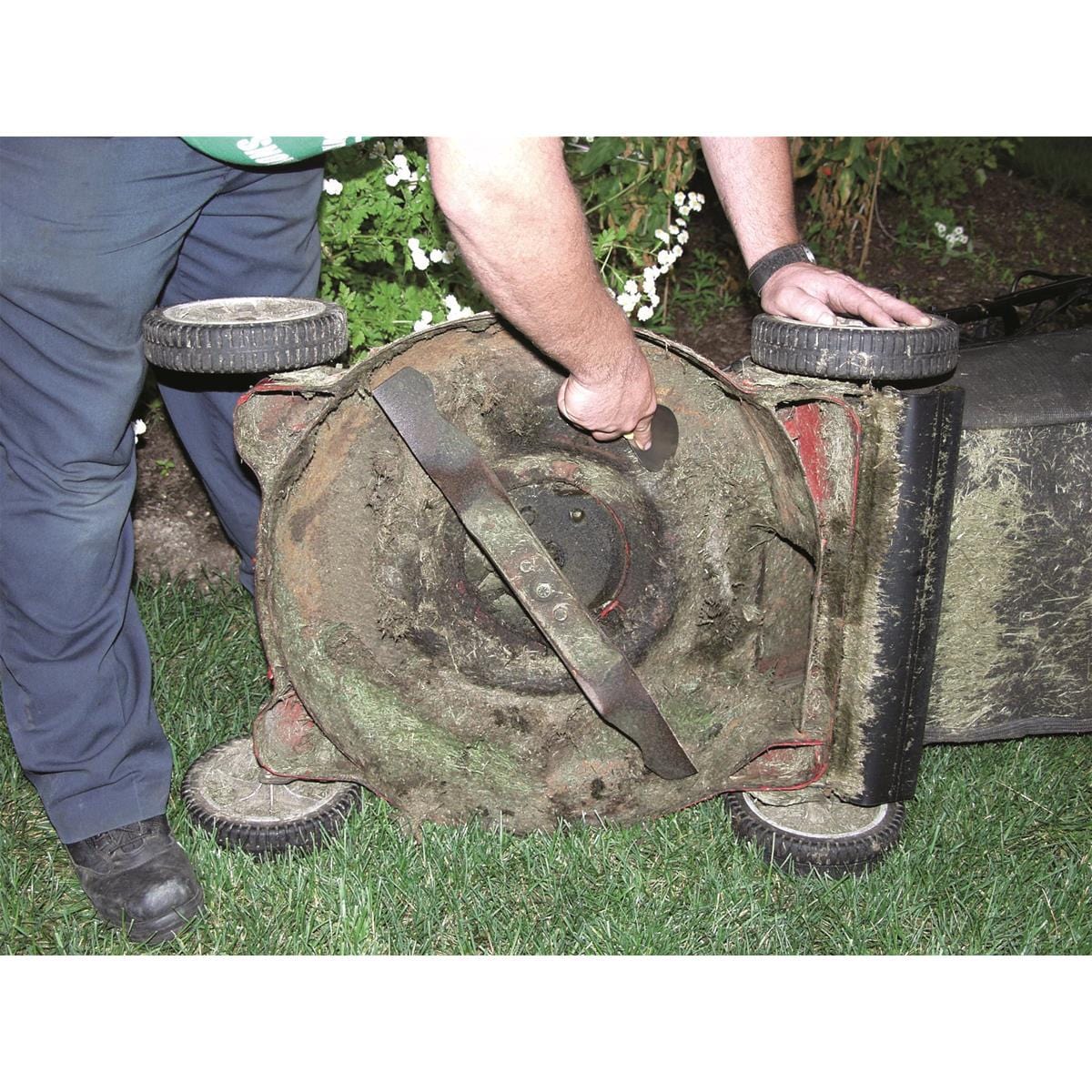 Mower Deck Scraper with 8"L Handle