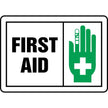 First Aid Graphic Alert Sign, 14