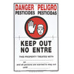 Gemplers Hinged WPS Bilingual Warning Sign with Application Data - 